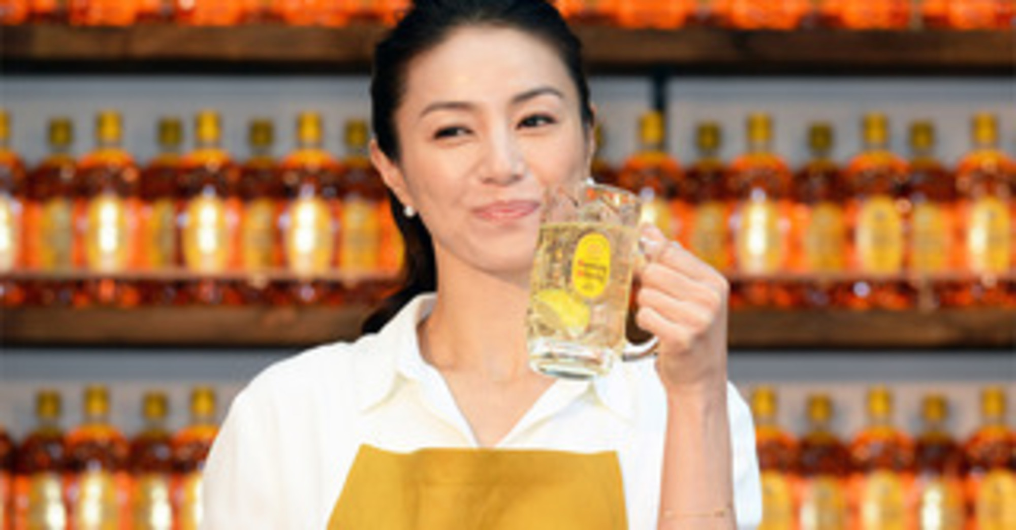 井川遥オーナーが出店挨拶 東京・大阪に「角ハイボール CMのあのお店