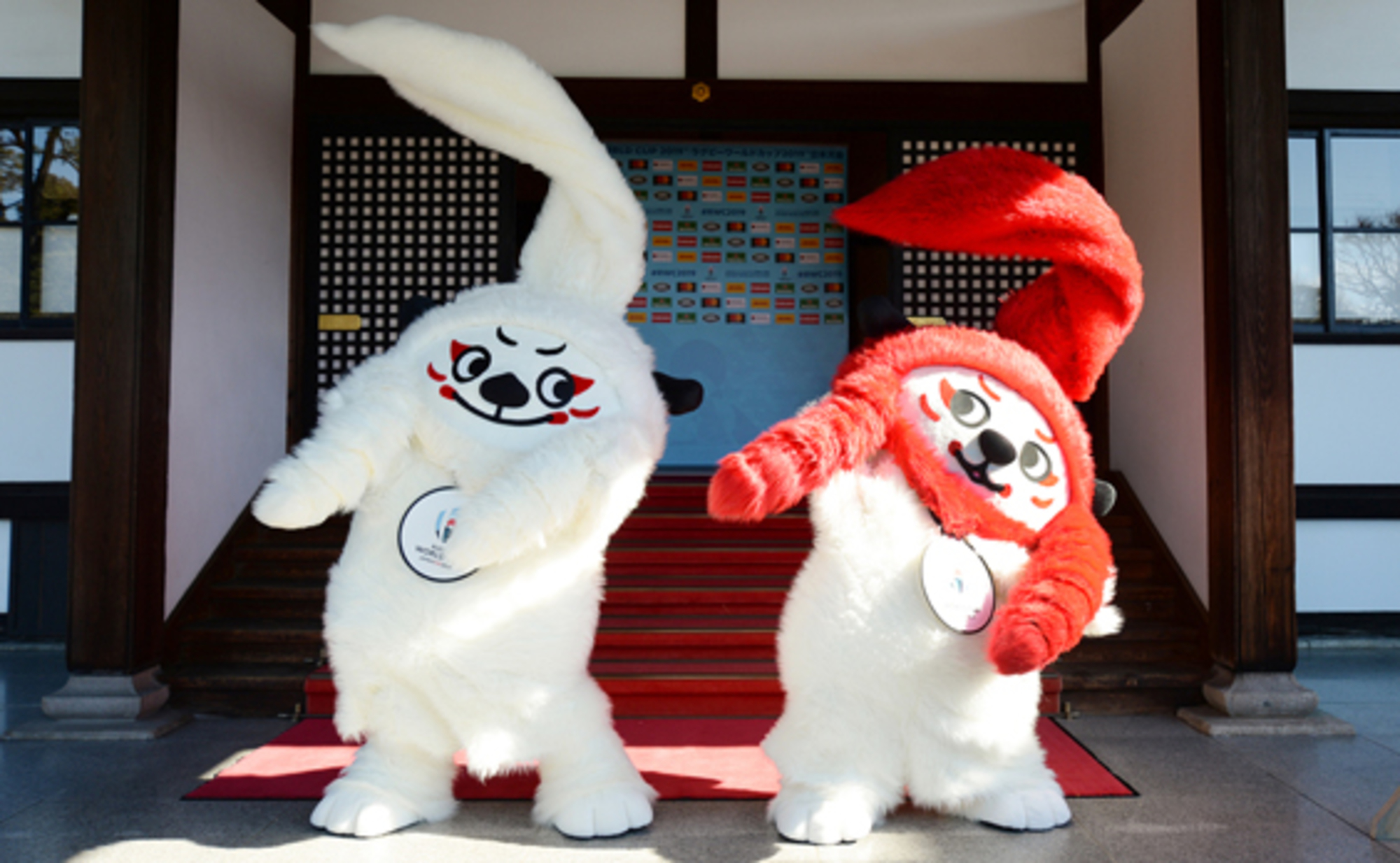 希少groggs製ラグビーワールドカップ　マスコット　レア　インテリア　日本代表 楽天市場】REN（レン）とG（ジー）とペアでお届け！！ 日本