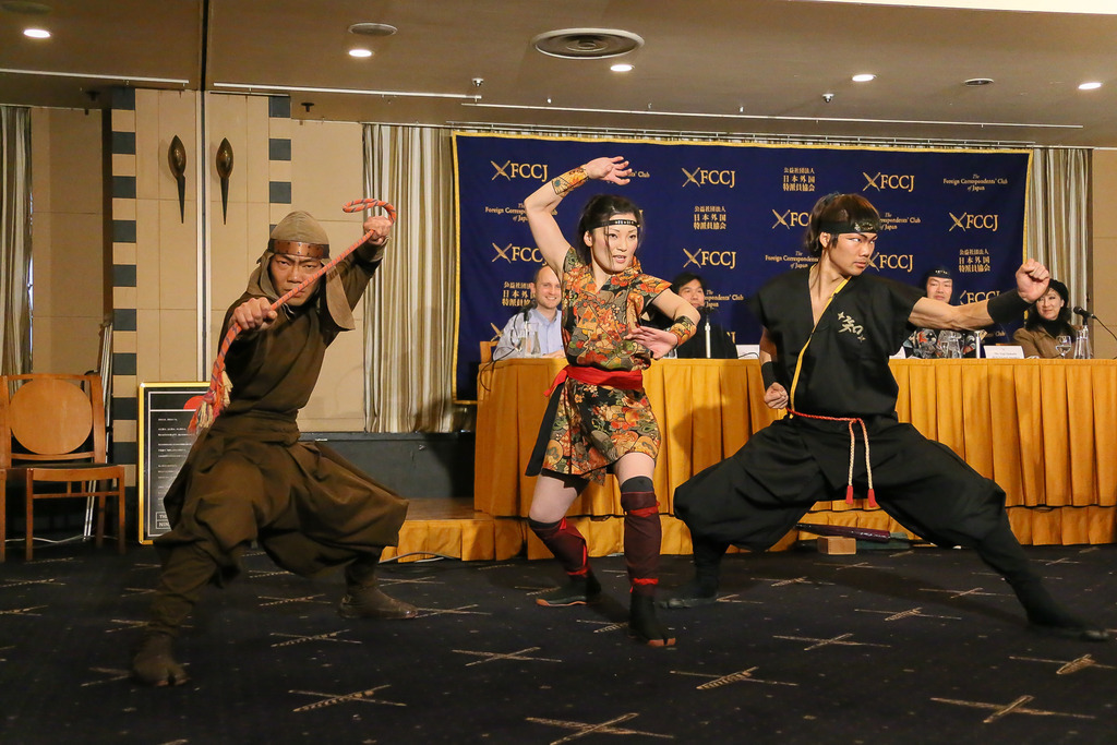 Ninja Conference Japan Ninja Council PR activities at the Foreign Correspondents' Club ...