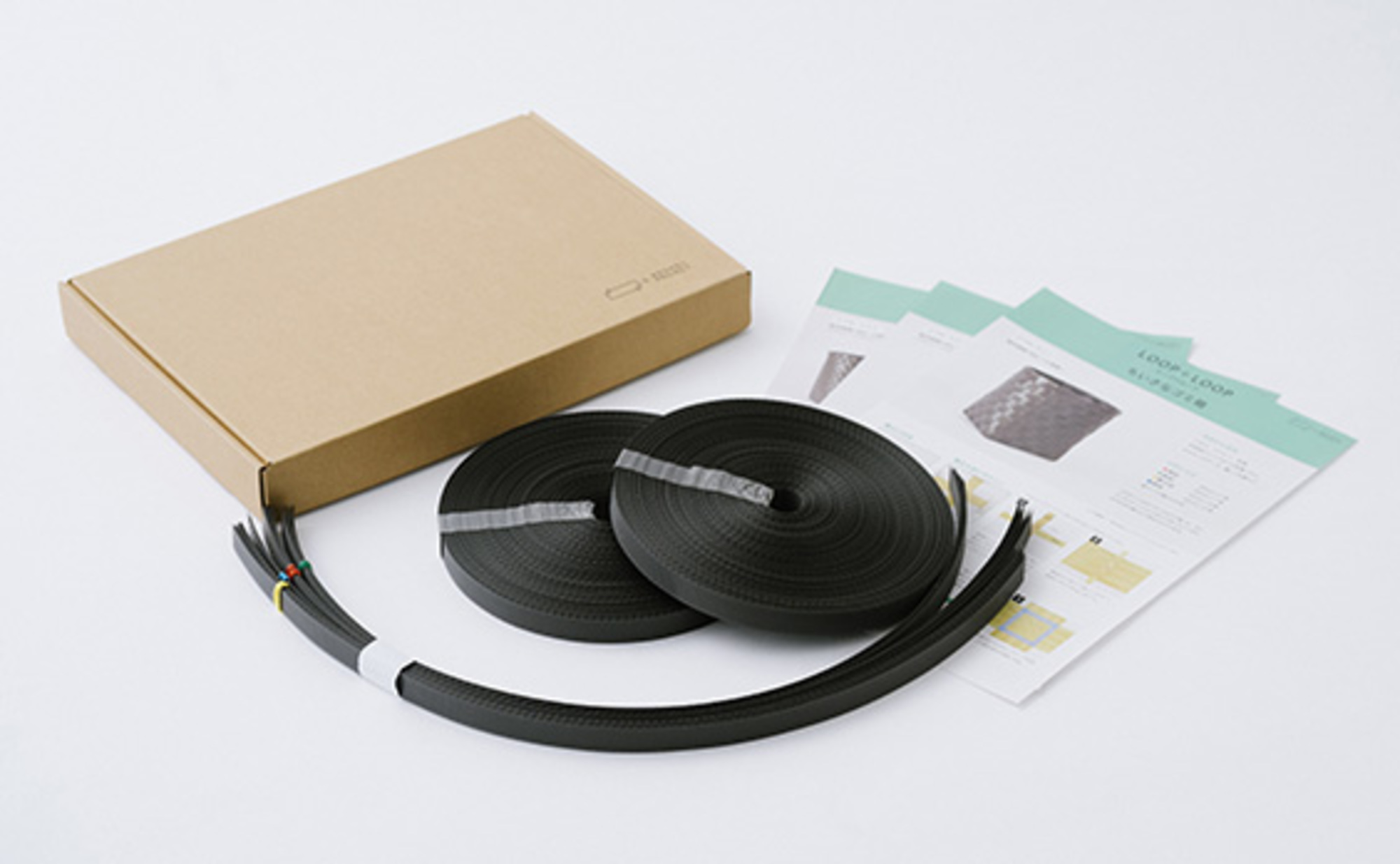 使用しなくなったプラスチック製品で再生PPバンドキット「loop+loop